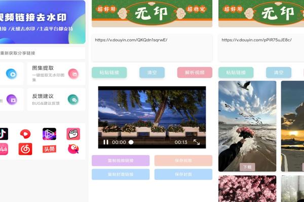 安卓无印去水印：多平台短视频去水印神器