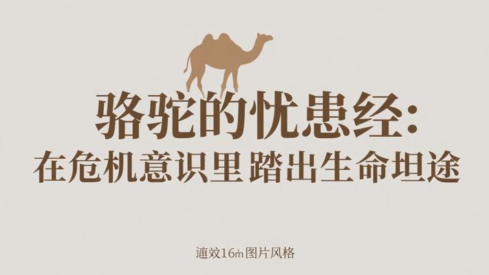 骆驼的忧患经：在危机意识里踏出生命坦途