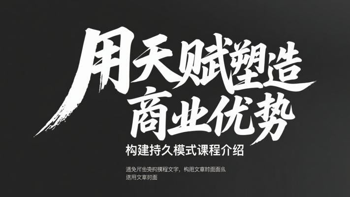 用天赋塑造商业优势构建持久模式课程介绍