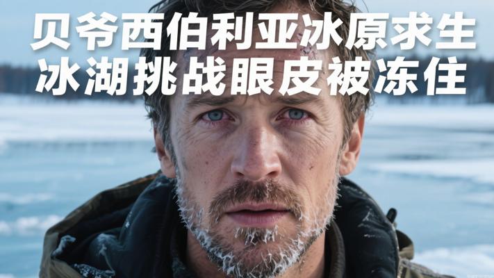 贝爷西伯利亚冰原求生 冰湖挑战眼皮被冻住