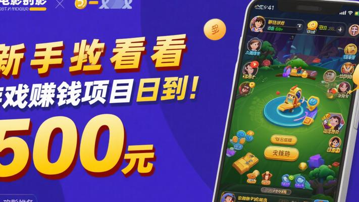 新手必看：游戏赚钱项目日赚500元全攻略