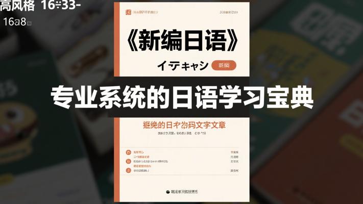 《新编日语》：专业系统的日语学习宝典