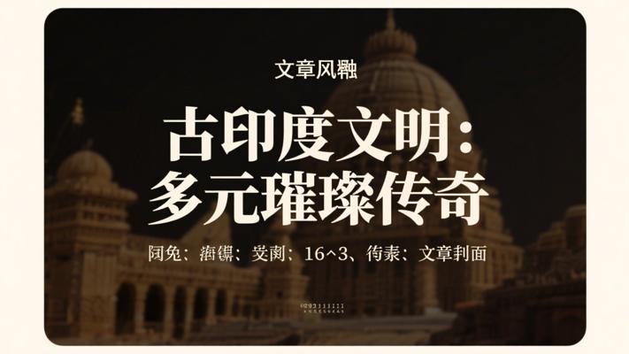 古印度文明：闪耀于世的多元璀璨传奇