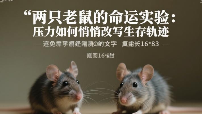 两只老鼠的命运实验：压力如何悄悄改写生存轨迹