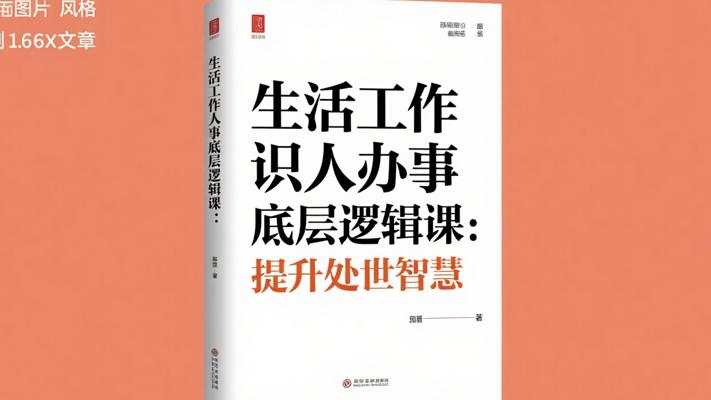 生活工作识人办事底层逻辑课程：提升处世智慧