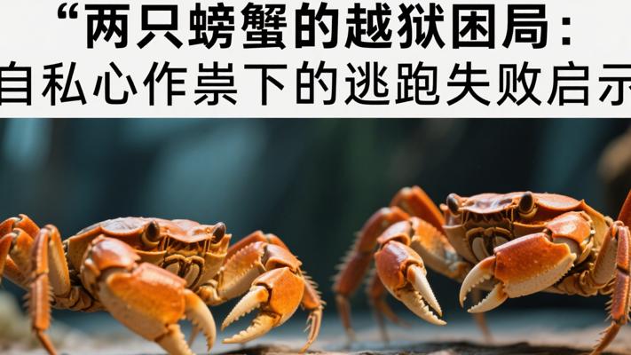 两只螃蟹的越狱困局：自私心作祟下的逃跑失败启示录