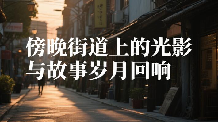 傍晚街道上的光影故事与岁月回响