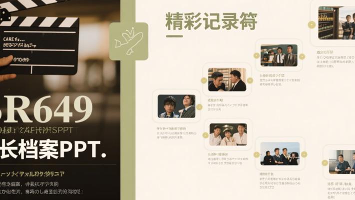 SR649成长档案PPT：成长历程的精彩记录载体