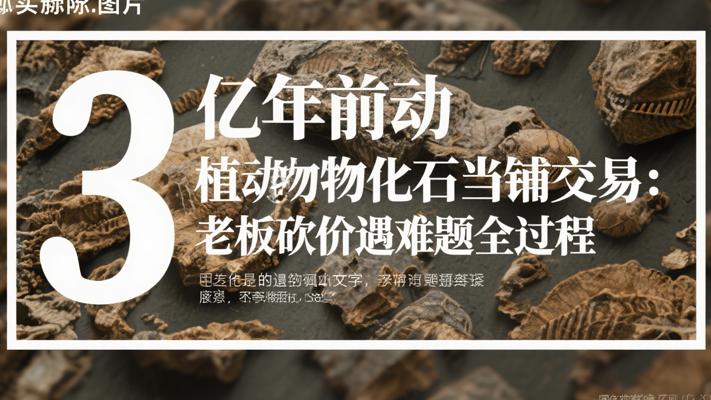3亿年前动植物化石当铺交易老板砍价遇难题全过程