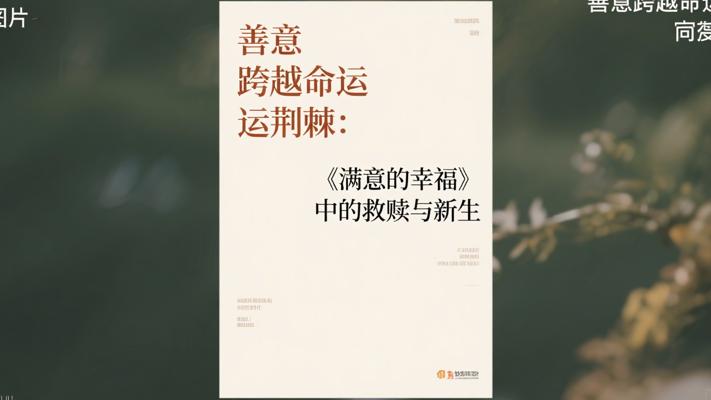 善意跨越命运荆棘：《满意的幸福》中的救赎与新生