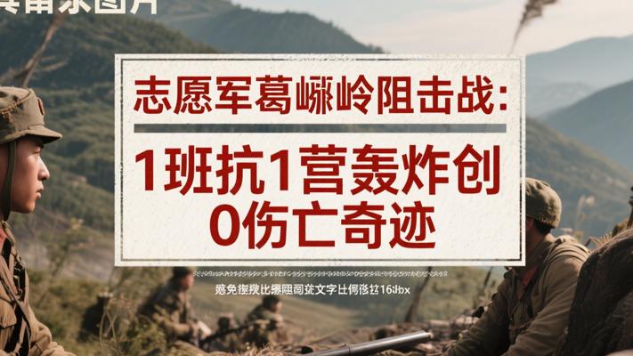 志愿军葛岘岭阻击战：1班抗1营轰炸创0伤亡奇迹