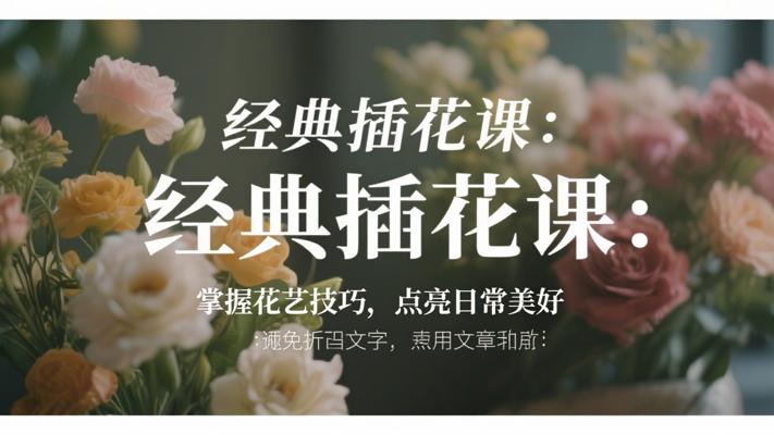 经典插花课：掌握花艺技巧，点亮日常美好
