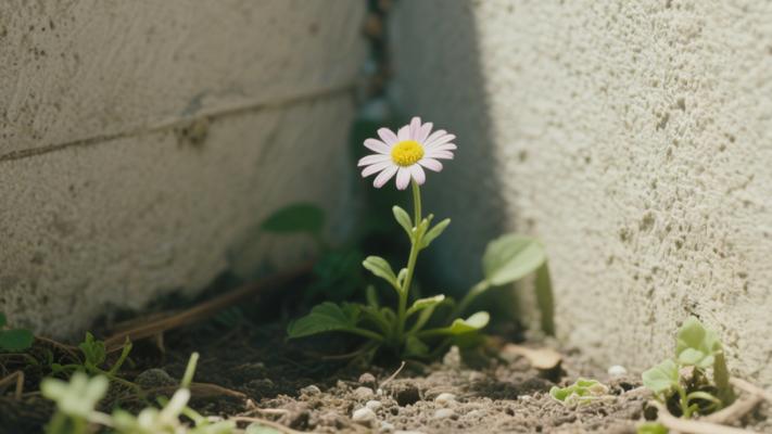角落里的花：一朵小花的努力绽放之旅