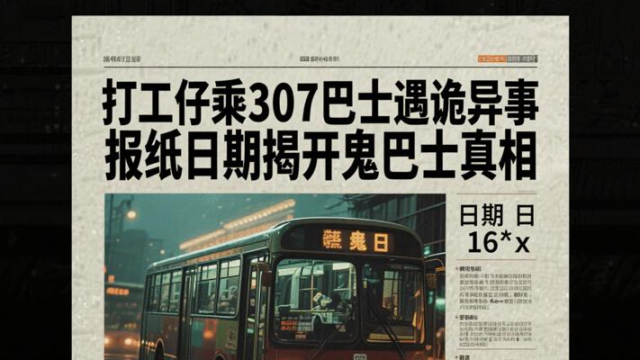 打工仔乘307巴士遇诡异事 报纸日期揭开鬼巴士真相