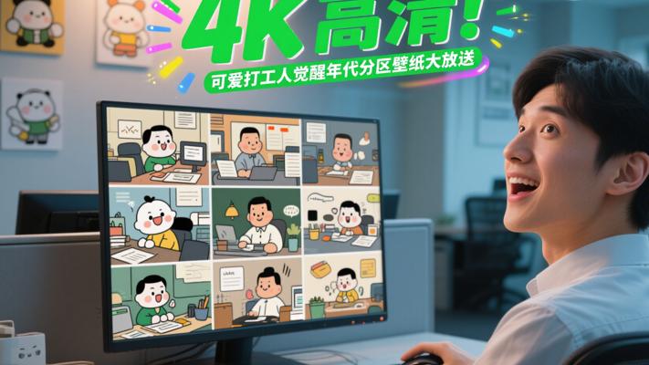 4K高清！可爱打工人觉醒年代分区壁纸大放送