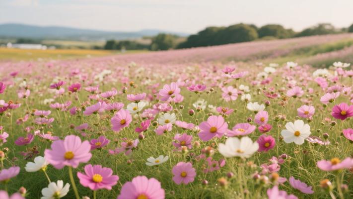 高清花朵花海花田花卉：4K素材的绚丽魅力