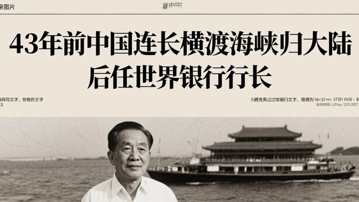 43年前台湾连长横渡海峡归大陆 后任世界银行行长