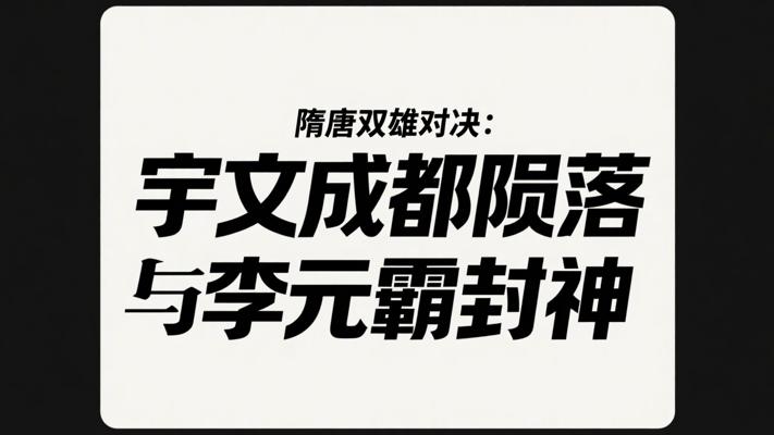 隋唐双雄对决：宇文成都陨落与李元霸封神