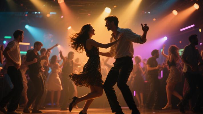 情侣夜店热舞高清视频素材镜头文案