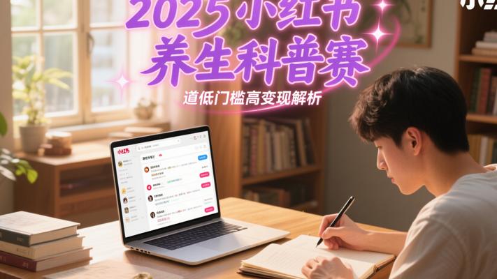2025小红书养生科普赛道低门槛高变现解析