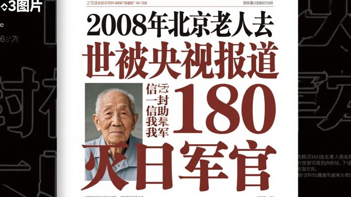 2008年北京老人去世被央视报道 一封信助我军灭180日军官
