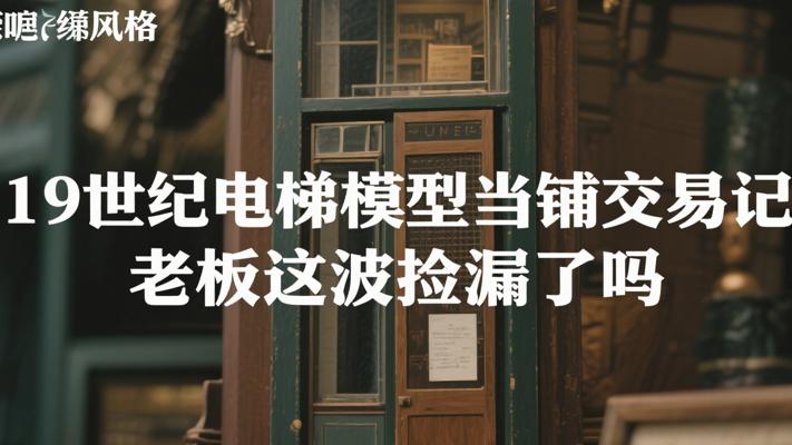 19世纪电梯模型当铺交易记 老板这波捡漏了吗