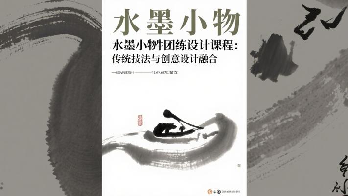 水墨小物件团练设计课程：传统技法与创意设计融合