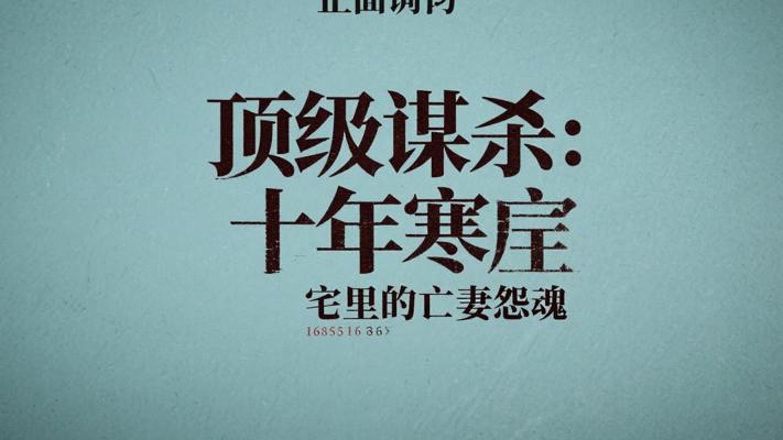 顶级谋杀：十年寒宅里的亡妻怨魂