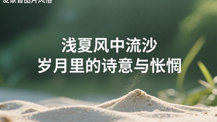 浅夏风中流沙 岁月里的诗意与怅惘