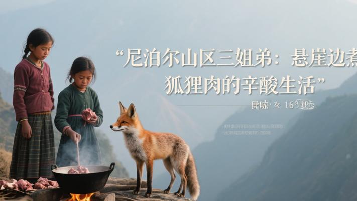 尼泊尔山区三姐弟：悬崖边煮狐狸肉的辛酸生活