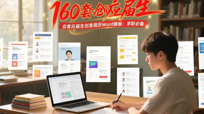 160套应届生创意简历Word模板：求职必备