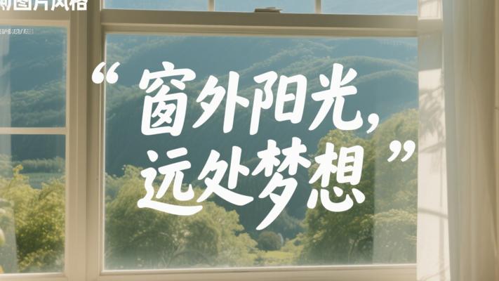 窗外有阳光远处有梦想