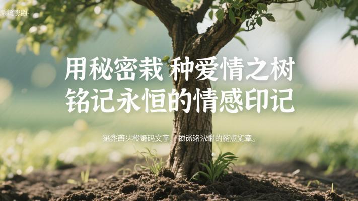 用秘密栽种爱情之树铭记永恒的情感印记