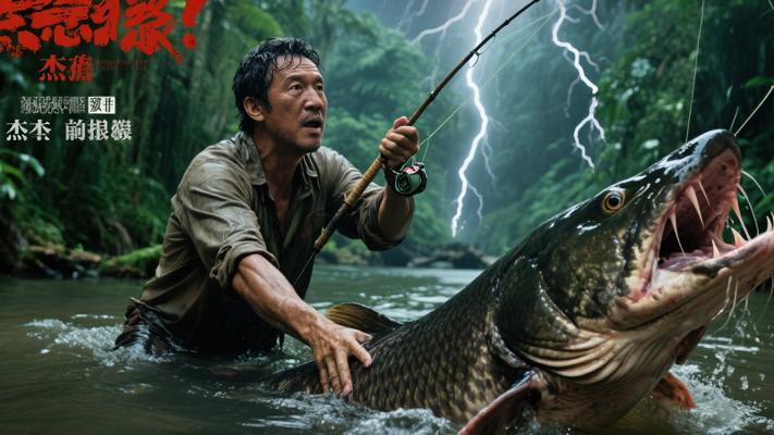 河中巨怪：杰叔雨林钓狼鱼遭雷击惊险求生记