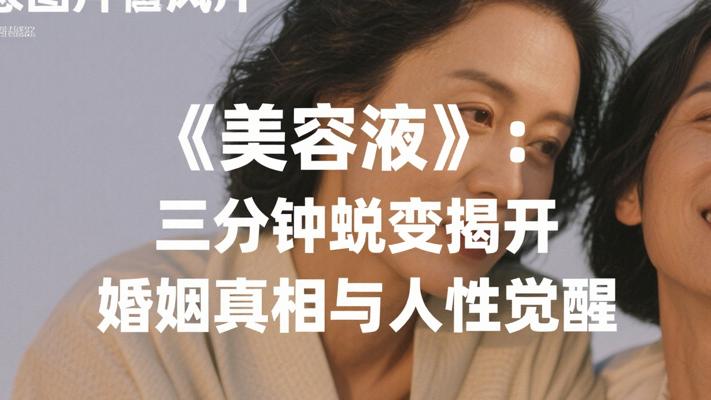 《美容液》：三分钟蜕变背后的婚姻真相与人性觉醒
