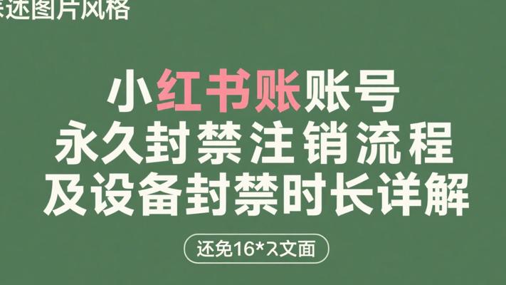 小红书账号永久封禁注销流程及设备封禁时长详解