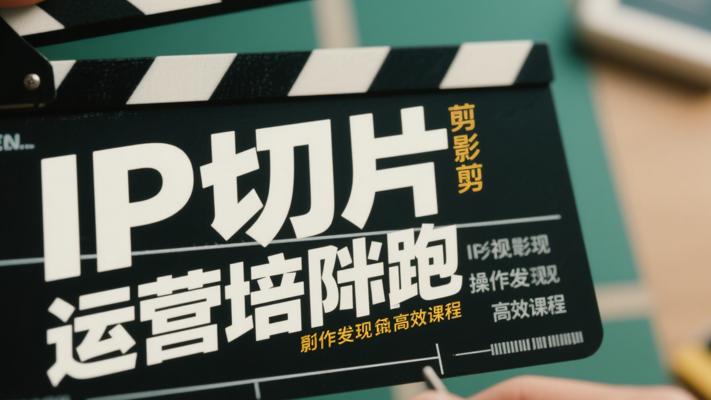 IP切片剪辑运营陪跑：实操变现的高效课程