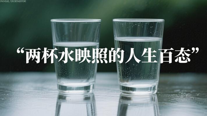 两杯不同的水映照出的人生百态故事