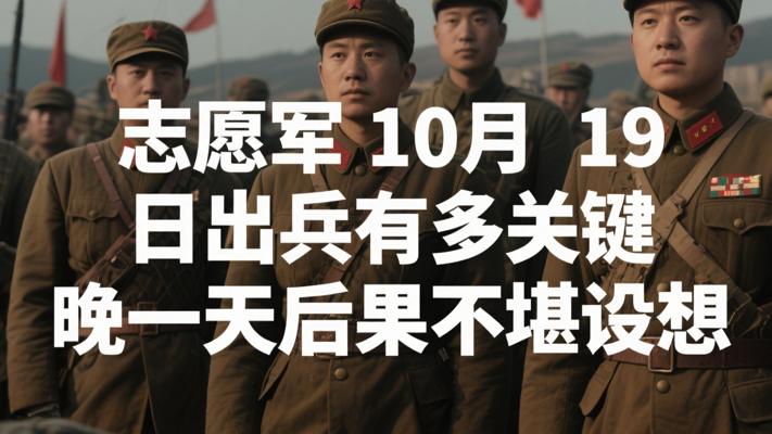 志愿军10月19日出兵有多关键 晚一天后果不堪设想