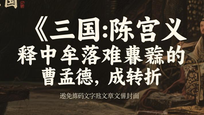 三国：曹孟德中牟县落难 陈宫义释枭雄成转折