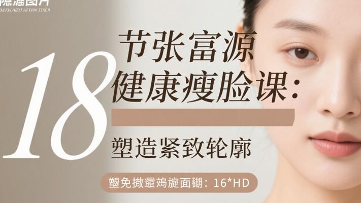 18节张富源健康瘦脸课 专业指导塑造紧致轮廓