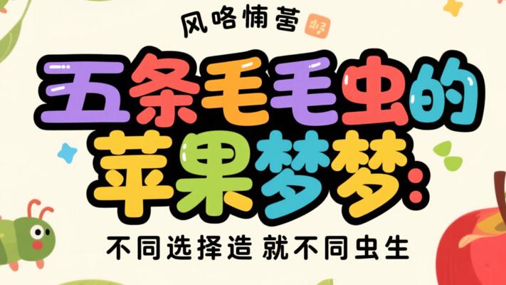 五条毛毛虫的苹果梦：不同选择造就不同虫生