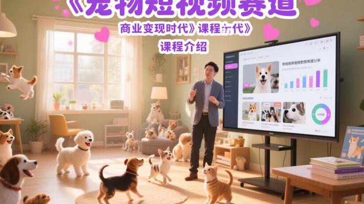 《宠物短视频赛道商业变现时代》课程介绍