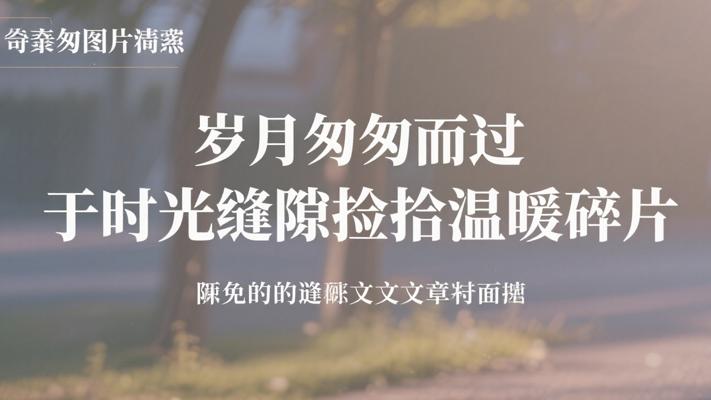 岁月匆匆而过 于时光缝隙捡拾温暖碎片