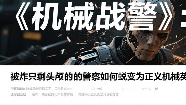 《机械战警》：被炸只剩头颅的警察如何蜕变为正义机械英雄