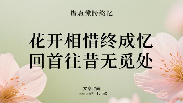 花开相惜终成忆 回首往昔无觅处