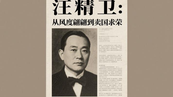 汪精卫：从风度翩翩到卖国求荣的堕落之路
