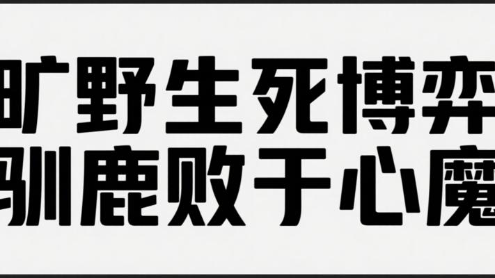 旷野上的生死博弈：驯鹿如何被自己的心魔击败