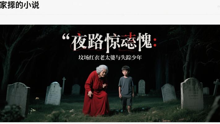 夜路惊魂：坟场红衣老太婆与失踪的少年