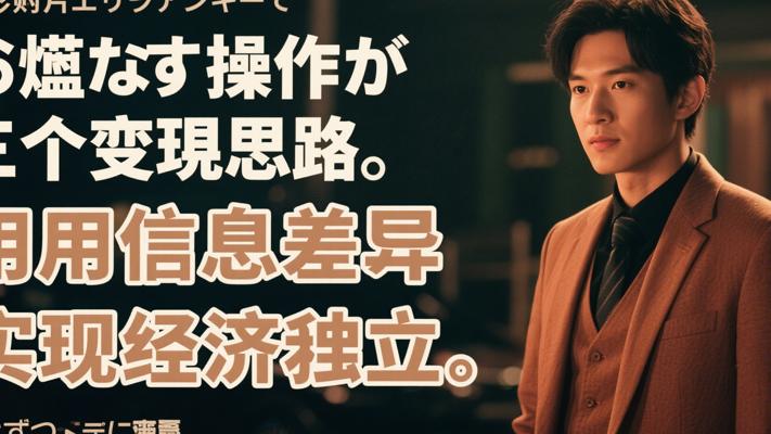 无脑式操作的三个变现思路：用信息差实现经济独立